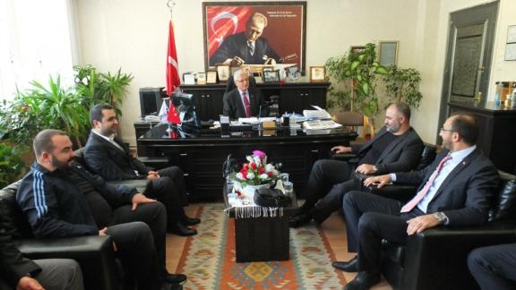 Ak Parti Çorlu İlçe Başkanlığı İlçe Milli Eğitim Müdürümüz Sayın Mustafa GÜÇLÜ´ yü Makamında Ziyaret Etti.