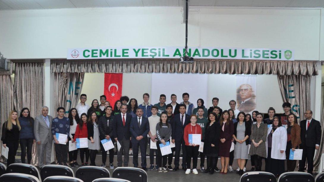İl Milli Eğitim Müdürü Sayın Ersan Ulusan İlçemiz Okullarından Cemile Yeşil Anadolu Lisesini Ziyaret Etti.