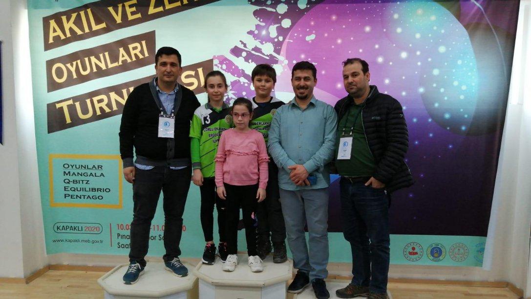 Tekirdağ Akıl ve Zeka Oyunları Turnuvasında Dereceye Giren Öğrencilerimiz Antalya da Yapılacak Türkiye Finallerinde İlçemizi Temsil Edecek.