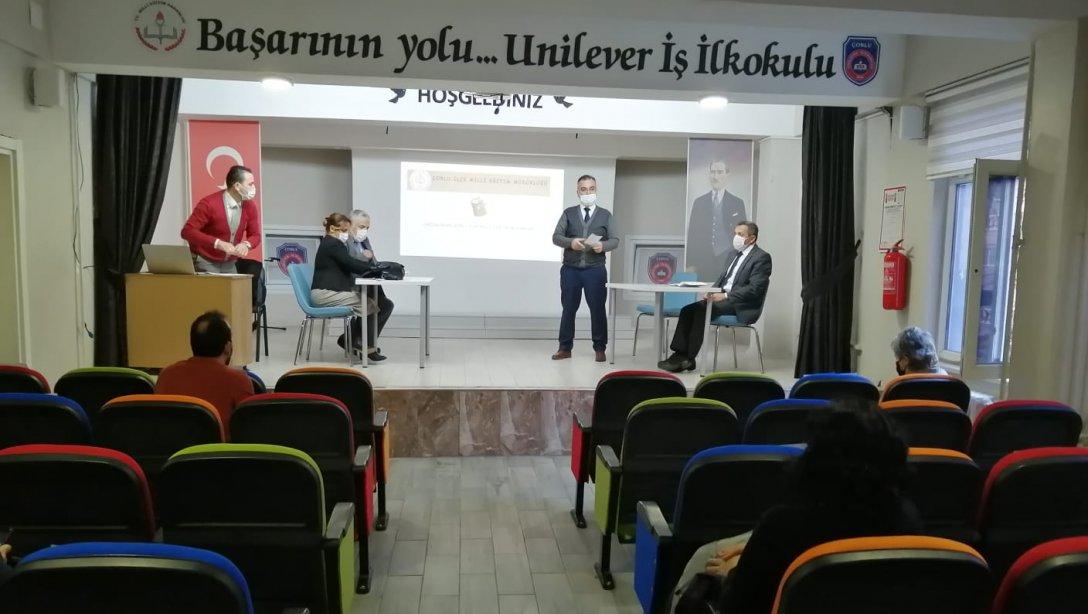 İlçe Milli Eğitim Müdürümüz Sayın Hüseyin ERDOĞAN Başkanlığında Unilever-İş İlkokulunda Sınıf Öğretmenleri Zümre Başkanları Toplantısı Yapıldı.