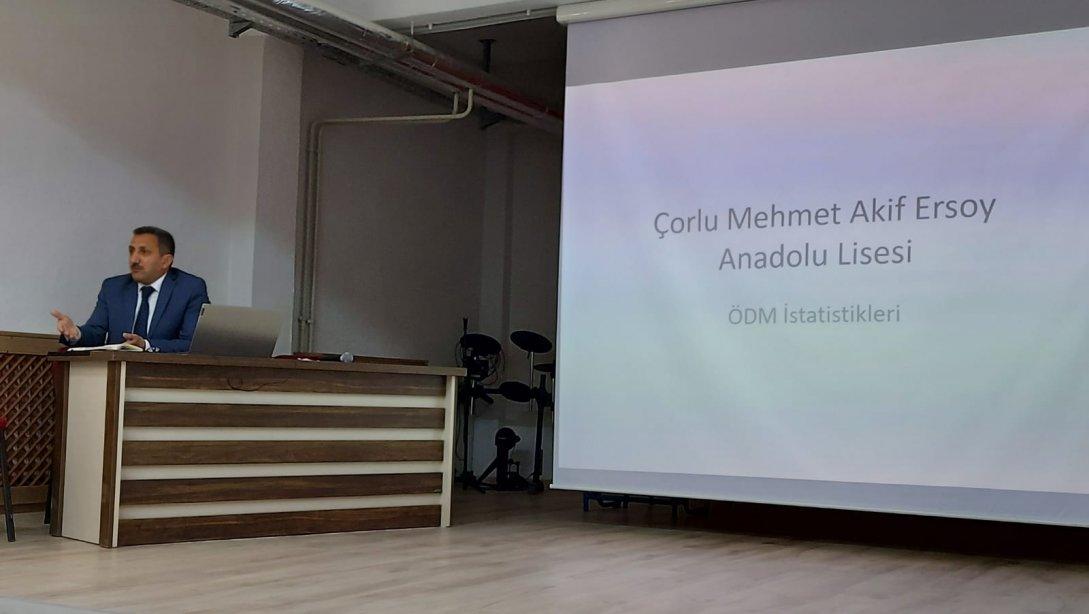 İlçe Milli Eğitim Müdürümüz Sayın Hüseyin ERDOĞAN Başkanlığında Mehmet Akif Ersoy Anadolu Lisesinde 2020-2021 Çalışmaları Kapsamında Ölçme Değerlendirme Toplantısı Yapıldı 