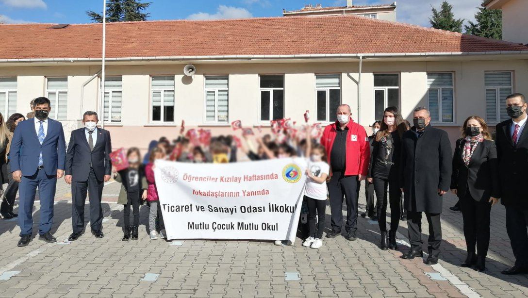 İlçe Milli Eğitim Müdürümüz Hüseyin Erdoğan Ticaret ve Sanayi Odası İlkokulu Tarafından Kızılay Haftası Kapsamında Düzenlenen Etkinliğe Katıldı