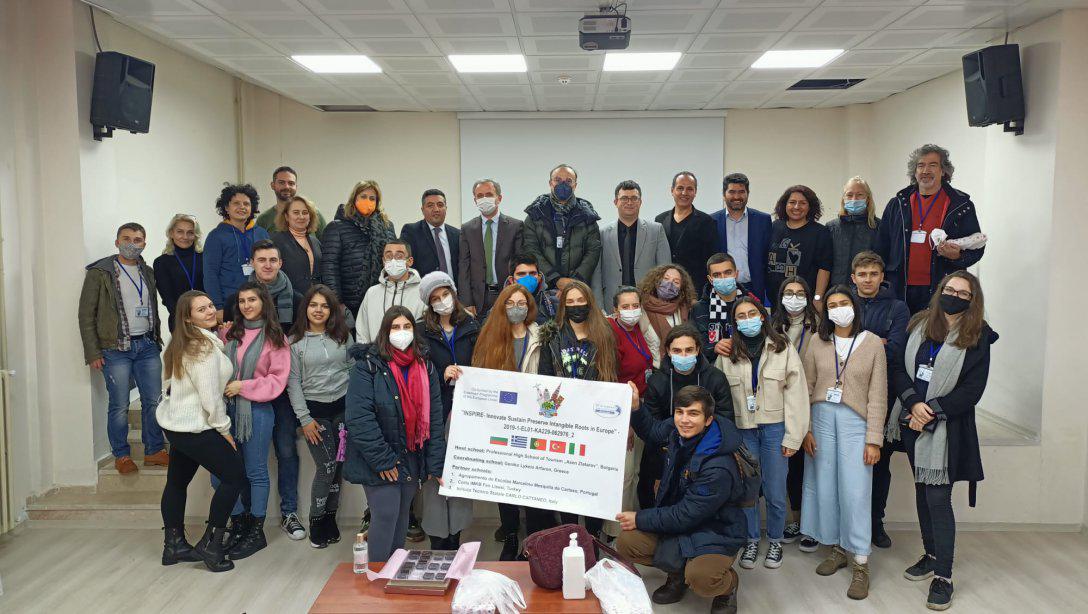  Çorlu Borsa İstanbul Fen Lisesi İdarecileri, Öğretmenleri, Öğrencileri ve  Erasmus+ KA229 Projesi INSPIRE Kapsamında Yurt Dışından Gelen Misafirleri İlçe Milli Eğitim Müdürlüğümüze Ziyarette Bulundu