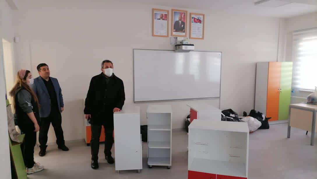 İlçe Milli Eğitim Müdürümüz Hüseyin Erdoğan İkinci Dönem Eğitim Öğretime Başlayacak Olan Ural Özyiğit Anaokulunun Hazırlıklarını Yerinde İnceledi