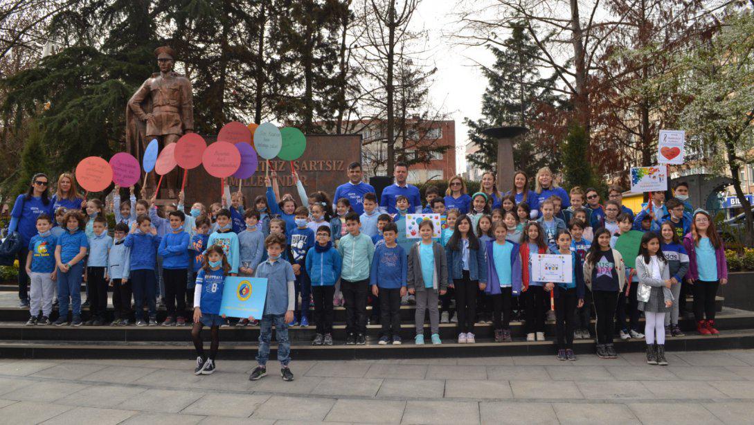 Çorlu Ticaret ve Sanayi Odası İlkokulu Tarafından 2 Nisan Dünya Otizm Farkındalık Günü Etkinlikleri Kapsamında Yürüyüş Düzenlendi