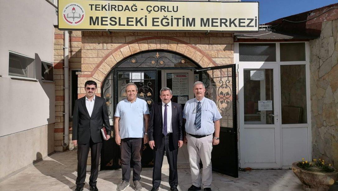 İlçe Milli Eğitim Müdürümüz Hüseyin Erdoğan Mesleki Eğitim Merkezini Ziyaret Etti. 