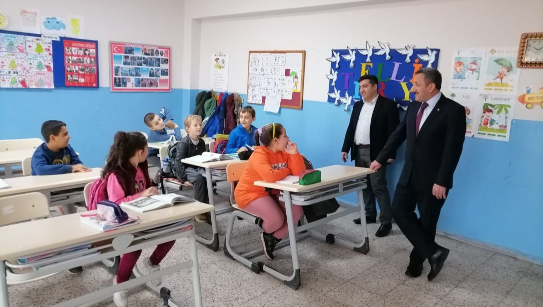 İlçe Milli Eğitim Müdürü Hüseyin Erdoğan Seymen İlkokulunu Ziyaret Etti