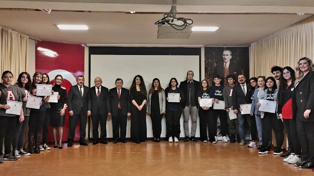 İlçe Milli Eğitim Müdürü Hüseyin Erdoğan Yazılım Programı Sertifika Takdim Törenine Katıldı
