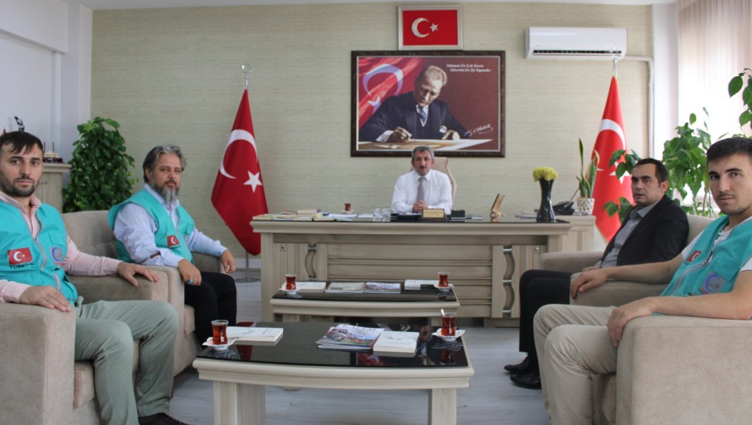 AGD ve Cansuyu Derneğinden İlçe Milli Eğitim Müdürü Hüseyin Erdoğan'a Ziyaret