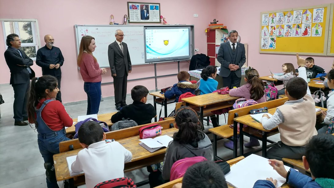İlçe Milli Eğitim Müdürü Hüseyin Erdoğan Güçlendirme Çalışmaları Tamamlanan Okulları Ziyaret Etti