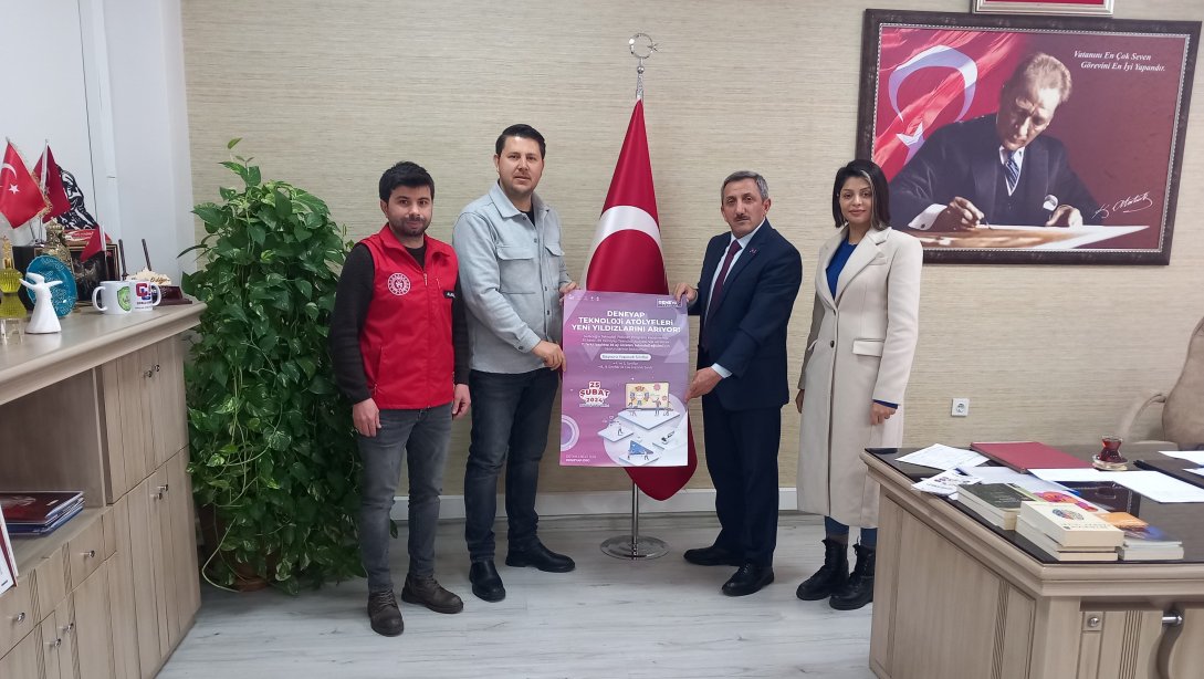 Tekirdağ Gençlik Merkezinden İlçe Milli Eğitim Müdürü Hüseyin Erdoğan'a Ziyaret