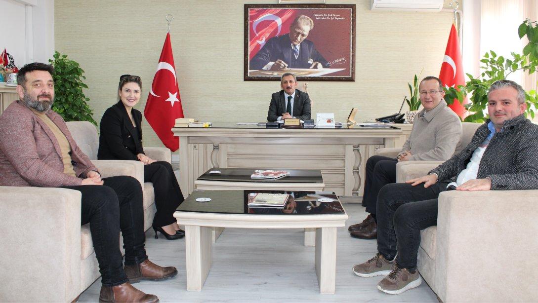 Çorlu Medya ve İletişim Mensupları Derneğinden İlçe Milli Eğitim Müdürü Hüseyin Erdoğan'a Ziyaret