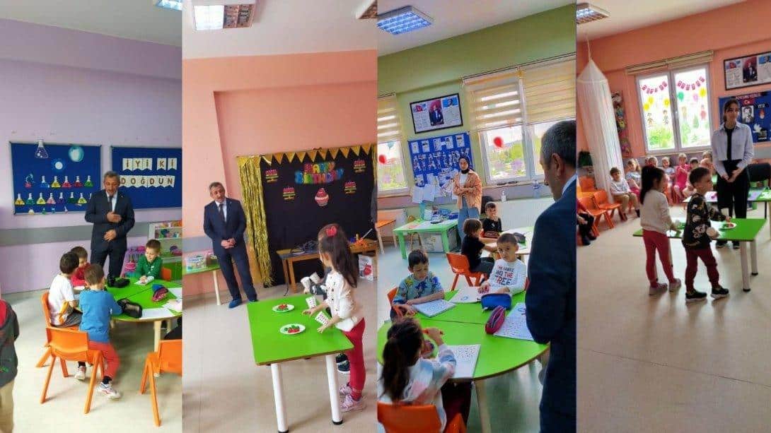 İlçe Milli Eğitim Müdürü Hüseyin Erdoğan Şehit Ali Alıtkan Anaokulunu Ziyaret Etti