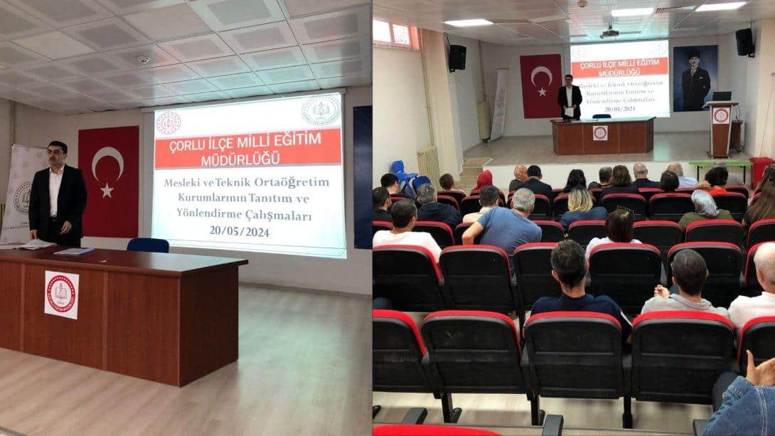 Mesleki ve Teknik Ortaöğretim Kurumları Tanıtım ve Yönlendirme Toplantısı Yapıldı