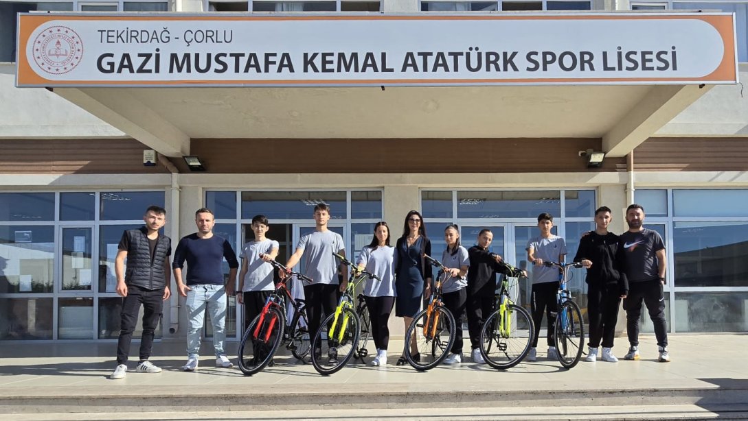 Gazi Mustafa Kemal Atatürk Spor Lisesinde Bisiklet Dersleri Başladı