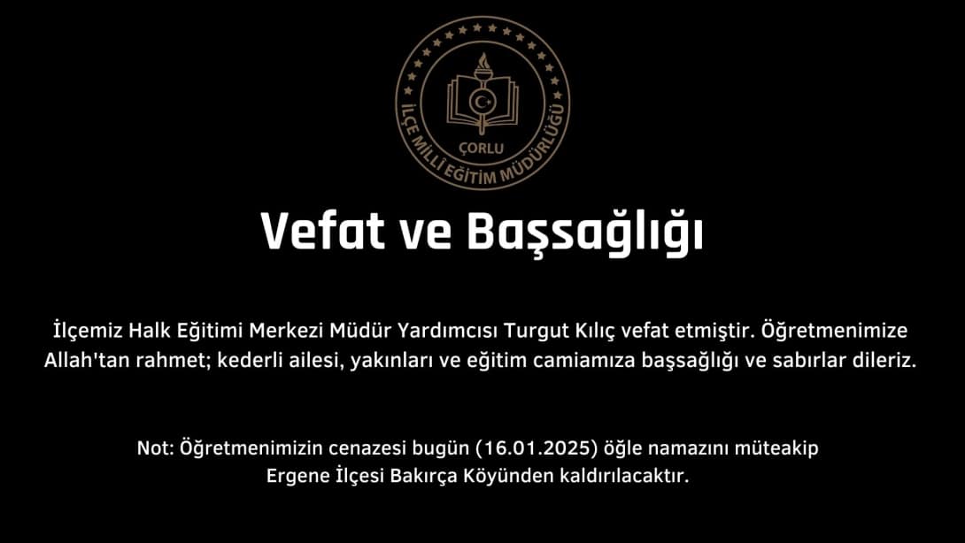 Vefat ve Başsağlığı