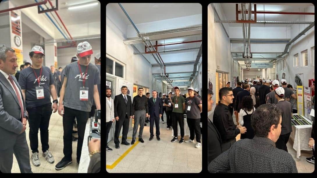 İlçe Milli Eğitim Müdürü Hüseyin Erdoğan Ahi Evran MTAL TÜBİTAK 4006 Bilim Fuarına Katıldı